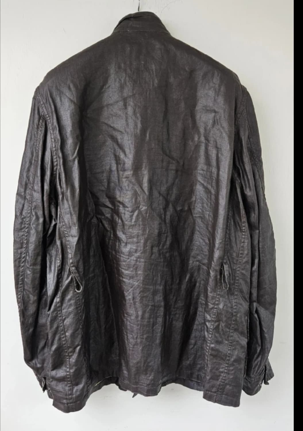 바버 Duralinen코팅 브라운 인터네셔널 린넨 자켓(L) 상품이미지2