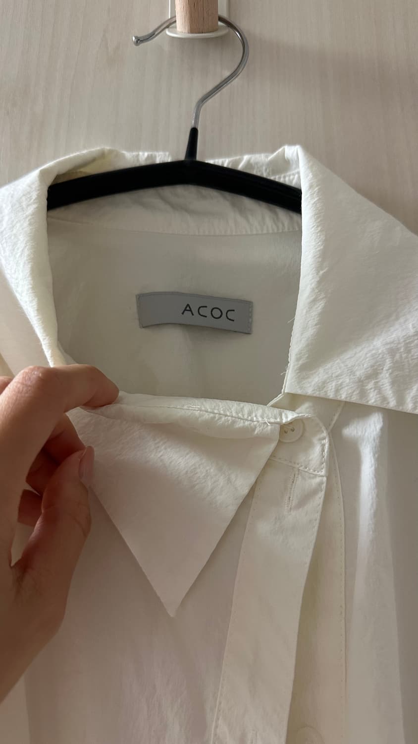 아코크 ACOC 다이애그널 버튼 셔츠 상품이미지4