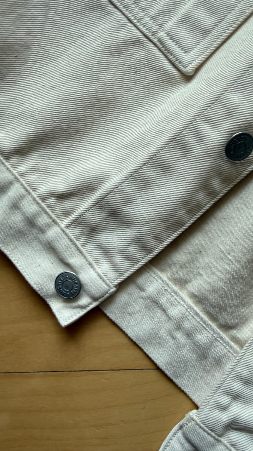 오라리 화이트데님 자켓 AURALEE HARD TWIST DENIM 상품이미지5