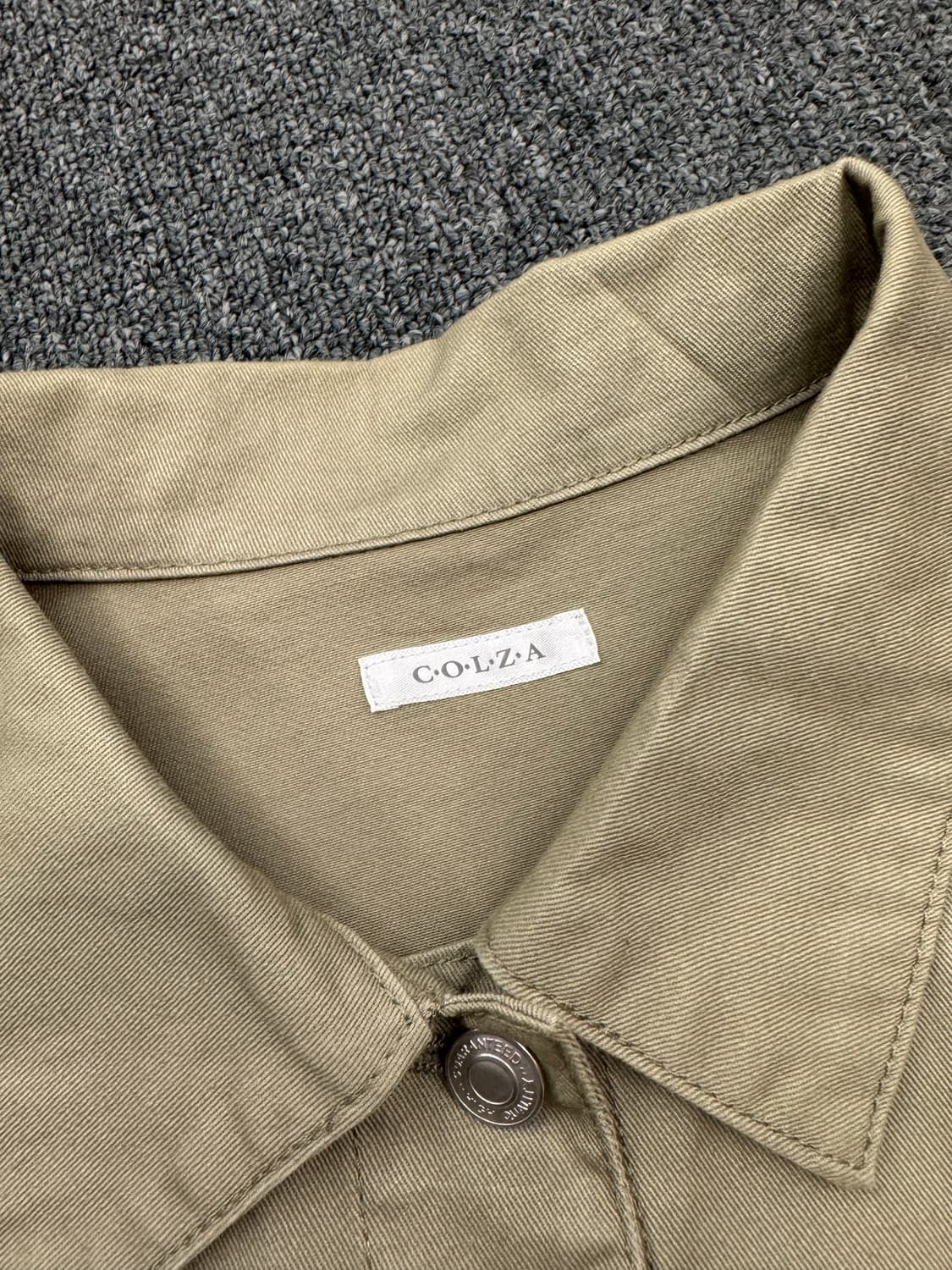 M)Colza 빈티지 코튼 베이지 베스트 조끼 상품이미지4