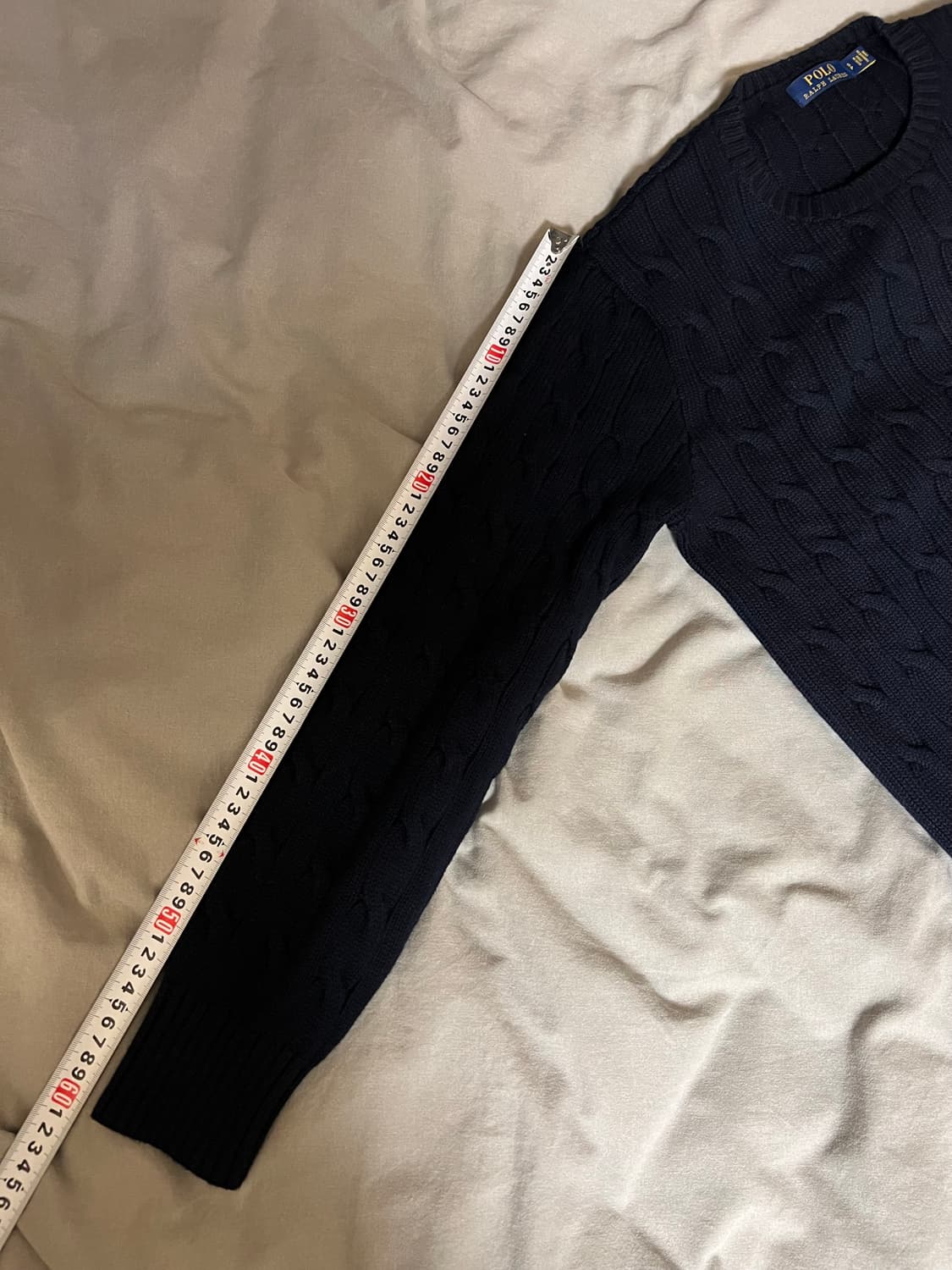 폴로 랄프로렌 케이블 꽈배기 니트 네이비 S 상품이미지9