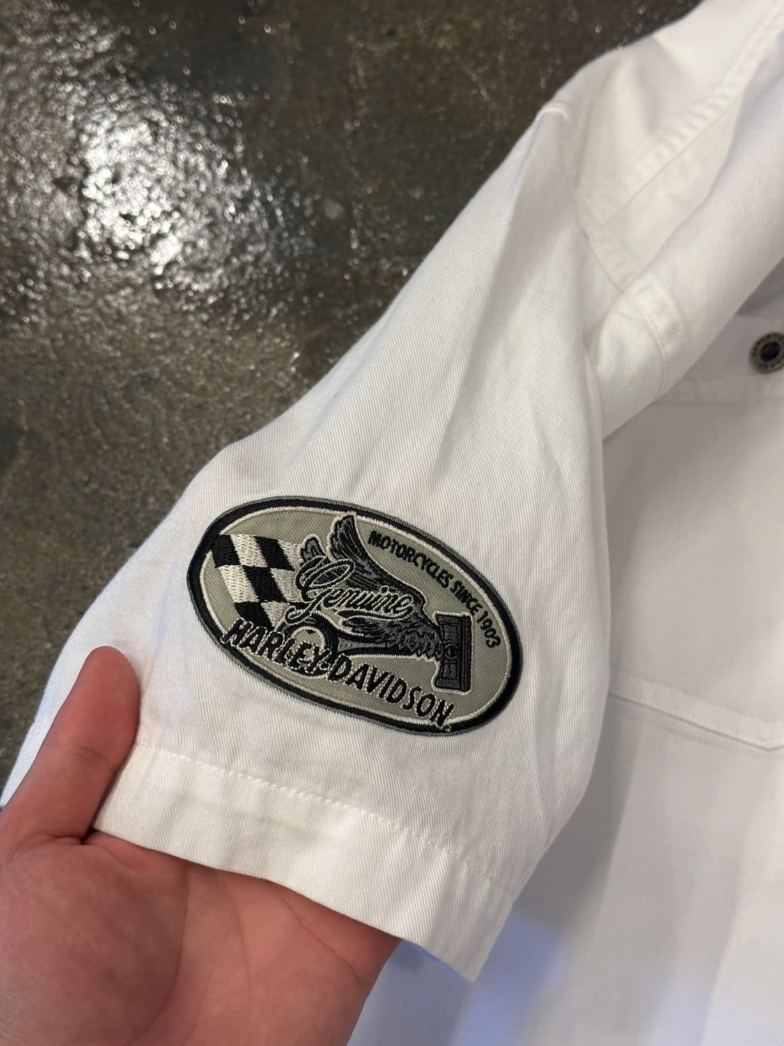 00s Harley Davidson 할리 데이비슨 반팔 셔츠 XL 상품이미지6