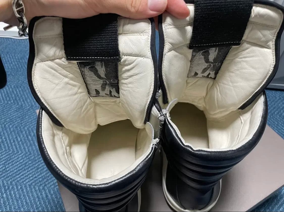 [43] 릭오웬스 지오바스켓 밀크/블랙 상품이미지3