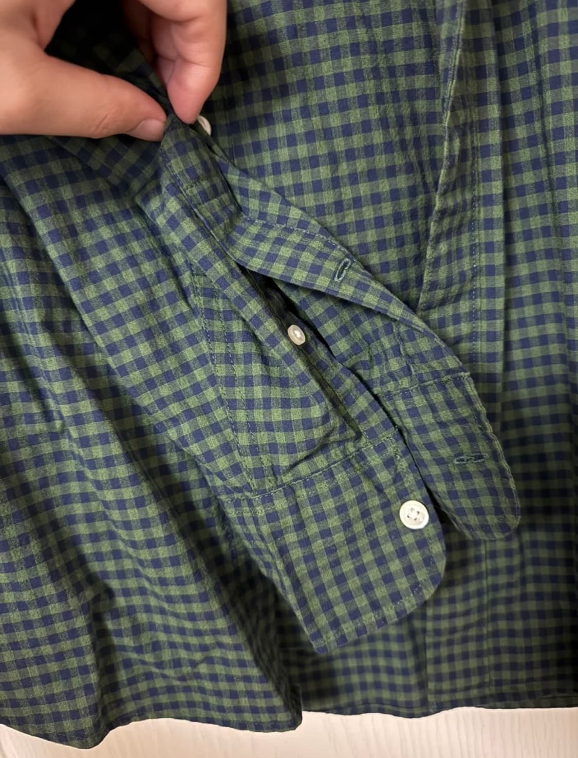 J.Crew 깅엄 체크 셔츠 S 상품이미지3