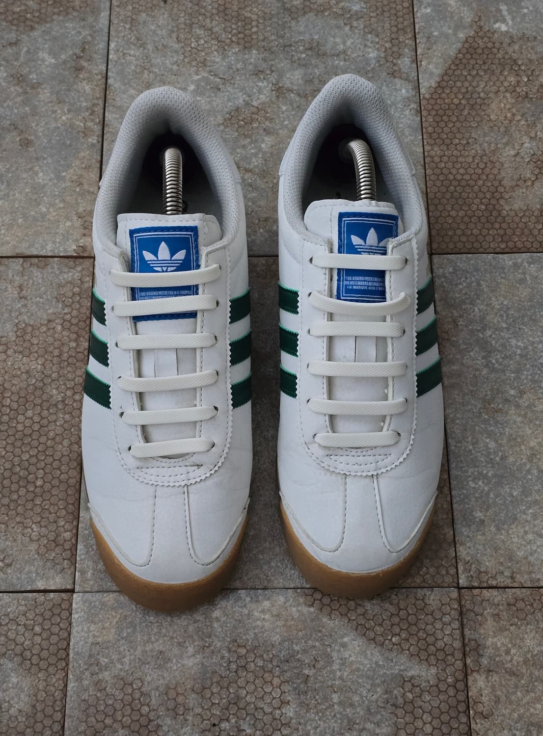 (240)아디다스 사모아 화이트 그린 상품이미지2