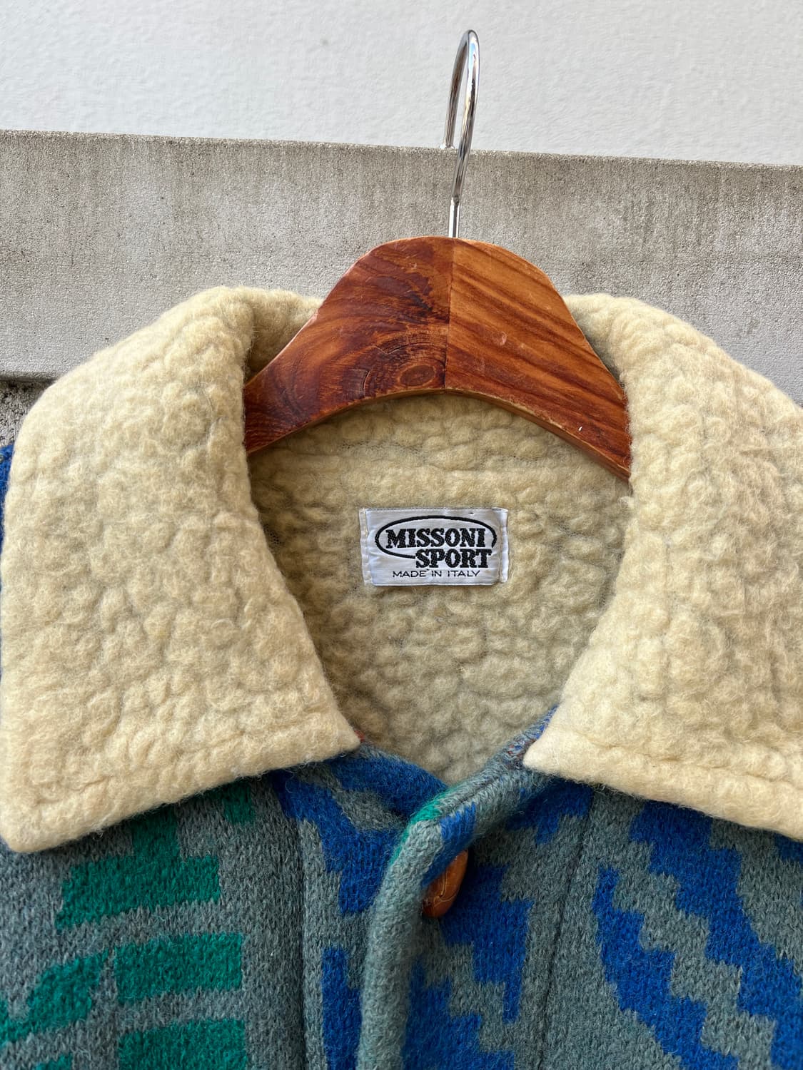 90s MISSONI SPORT AZTEC WOOL 미쏘니스포츠 울봄버 상품이미지6