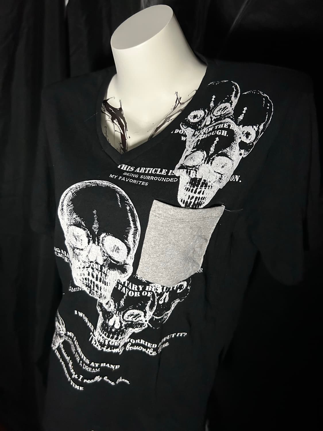 Park Street skull punk pocket tee 상품이미지2