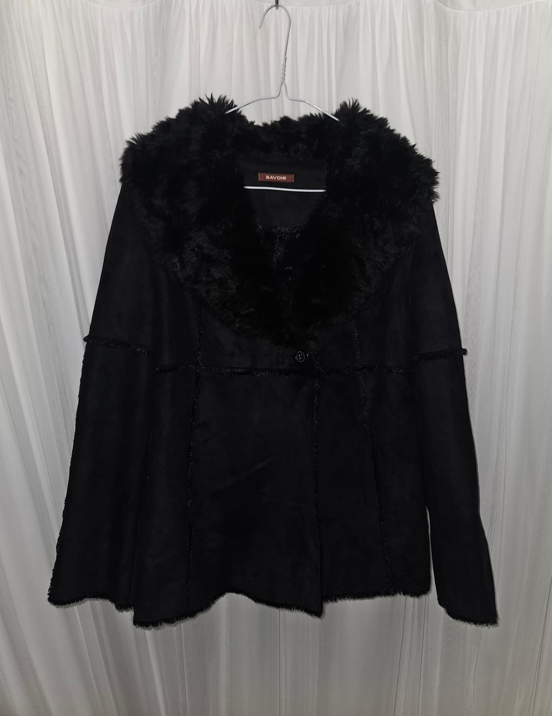 savoir 윈터 스웨이드 퍼 카라 무스탕 자켓 니혼진 갸루 공겜여주 상품이미지1