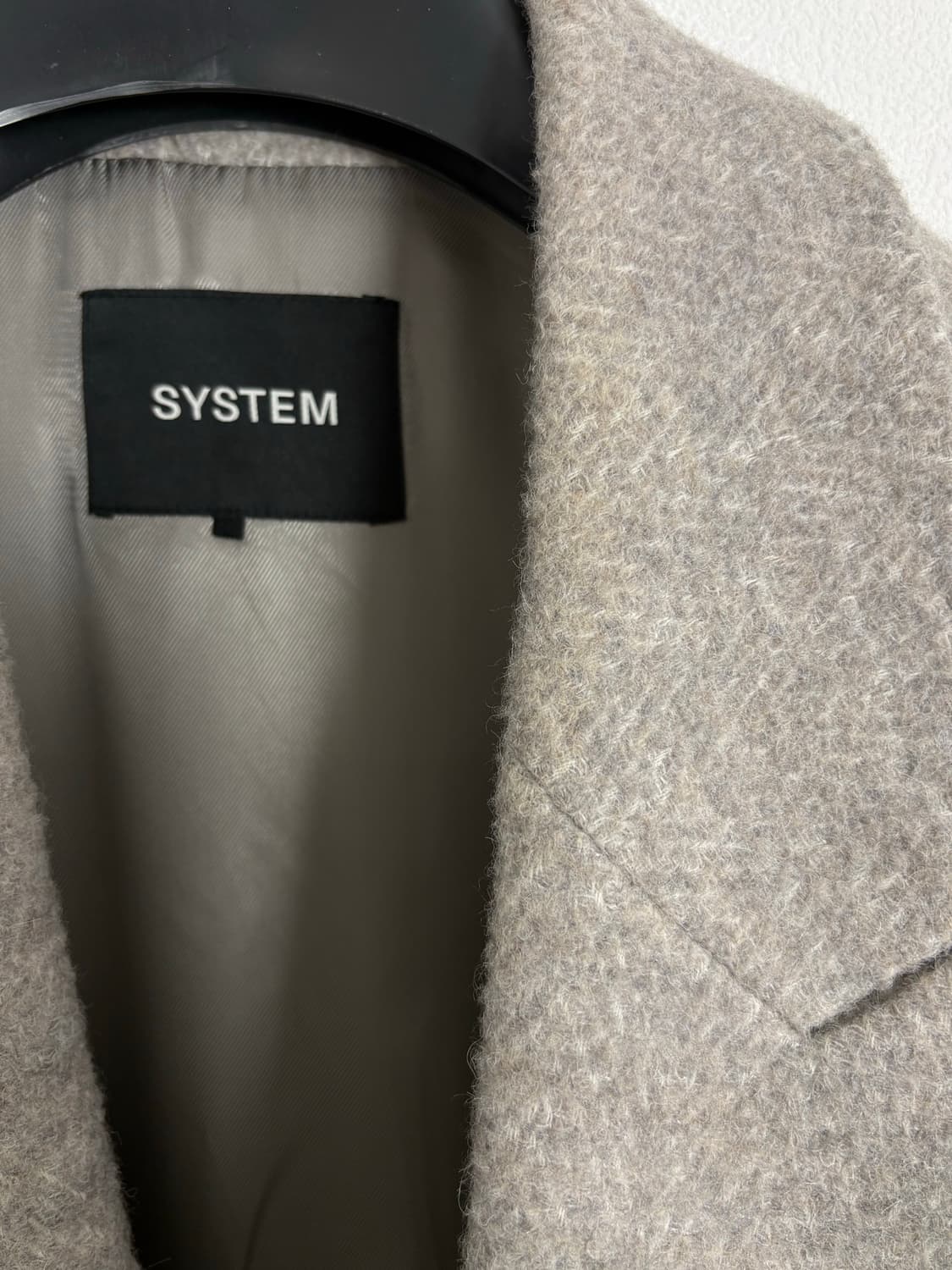 시스템 헤링본 코트 100 사이즈 상품이미지5