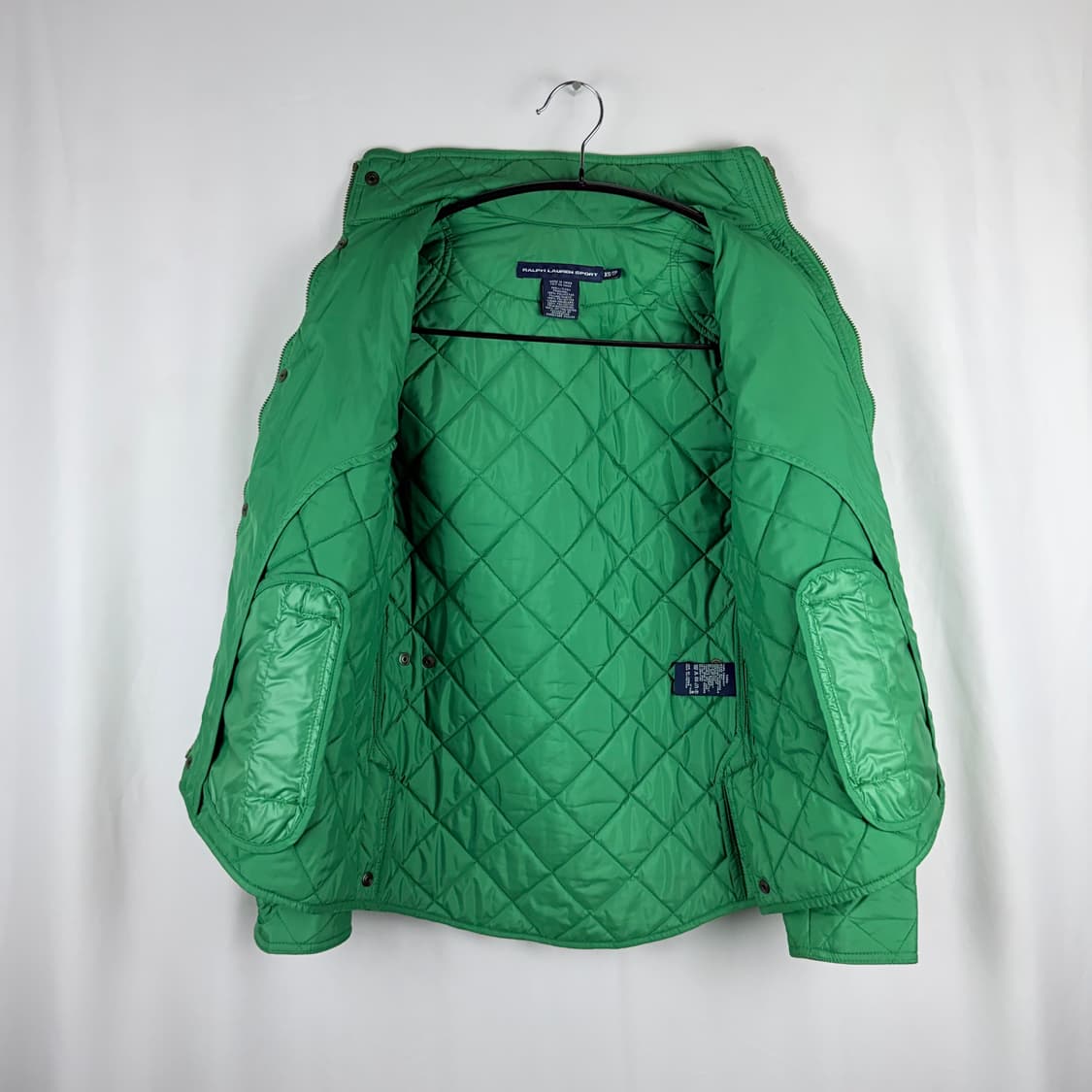 (XS) 랄프로렌 우먼스 퀄팅 자켓 그린 상품이미지5