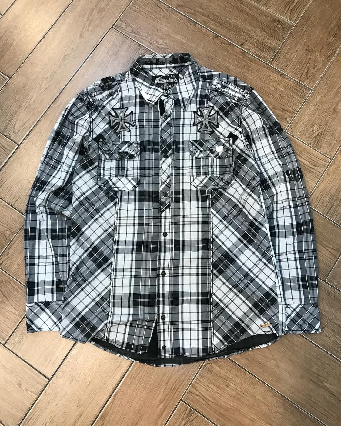 Check Pattern Embroidery Shirt 상품이미지7