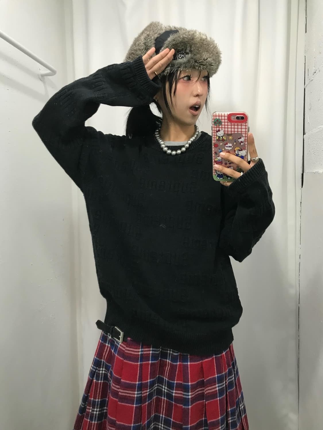 Supreme Raised Logo Sweater - 19Fw 상품이미지5