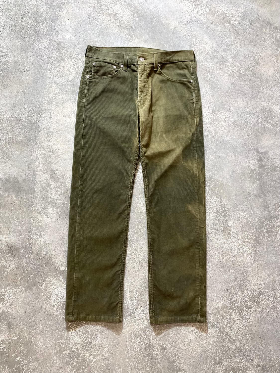 [32] Levi's 505 리바이스 페이디드 그린 코듀로이 팬츠 상품이미지1
