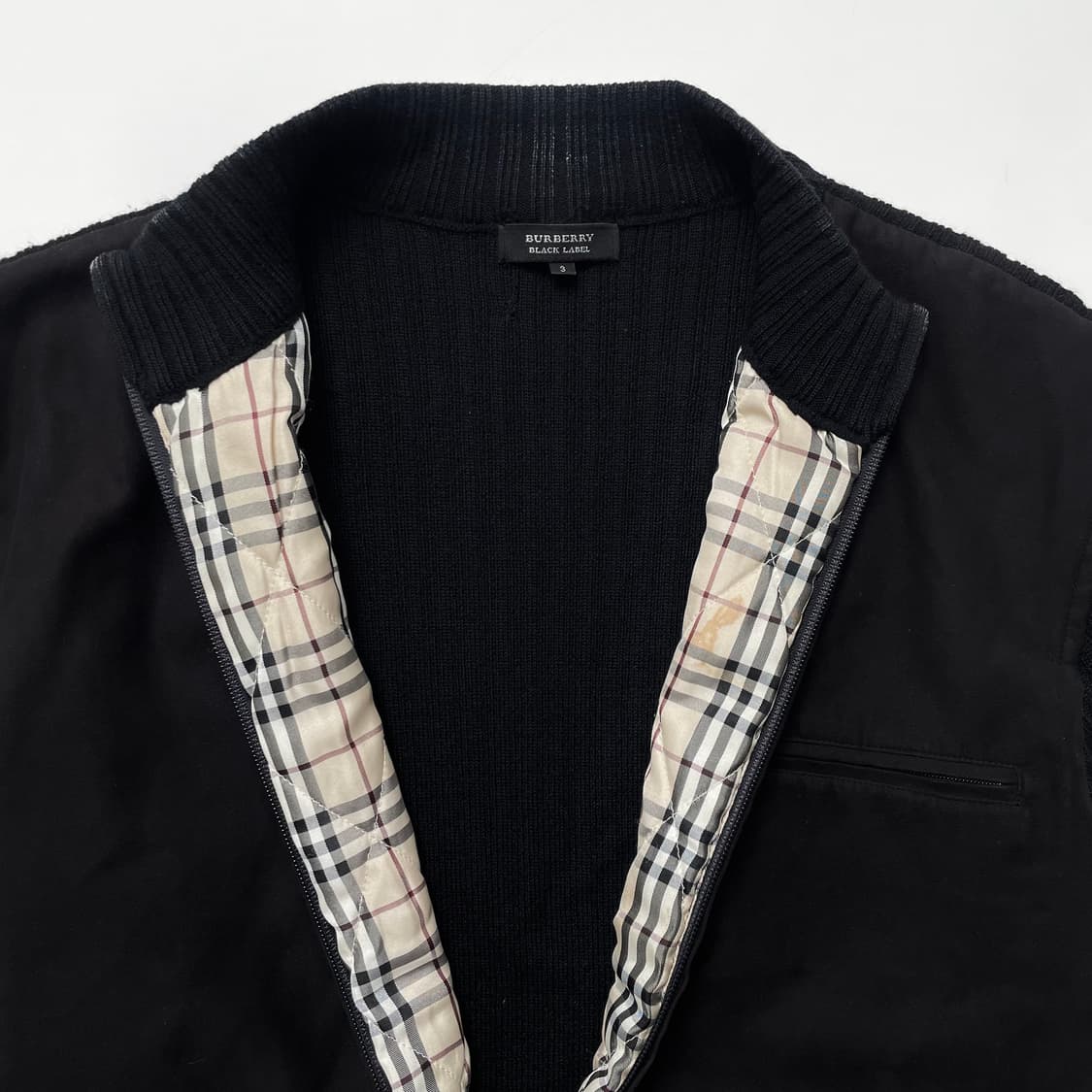 [BURBERRY] black label knit zip-up (3) 상품이미지5