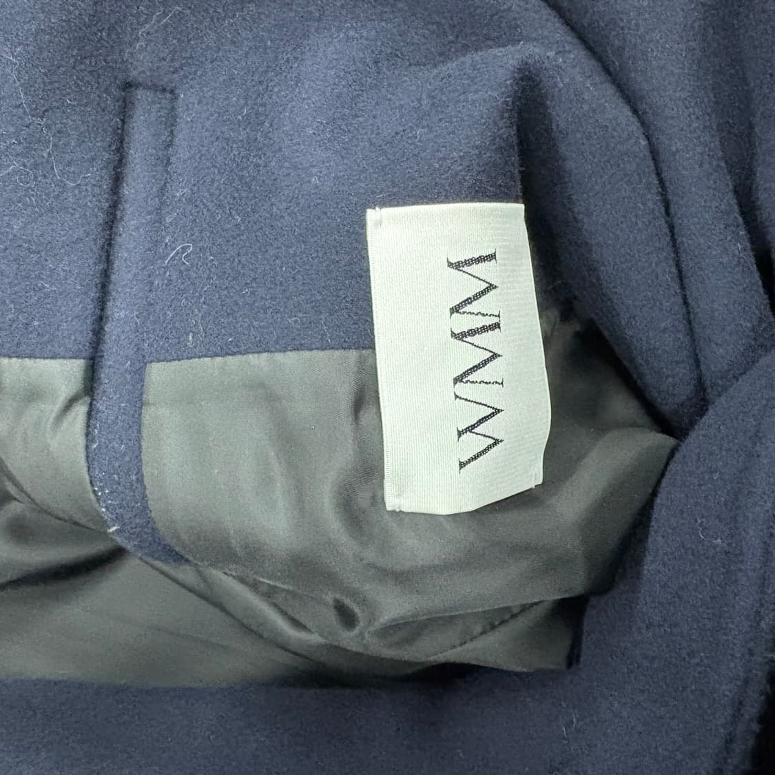 WMM 네이비 더블 브레스티드 코트 상품이미지4