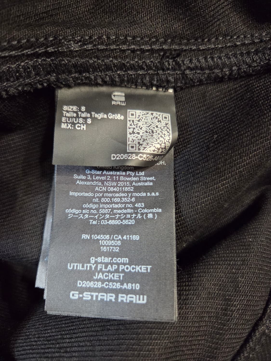 G-Star Raw 블랙 데님 자켓(S) 상품이미지9