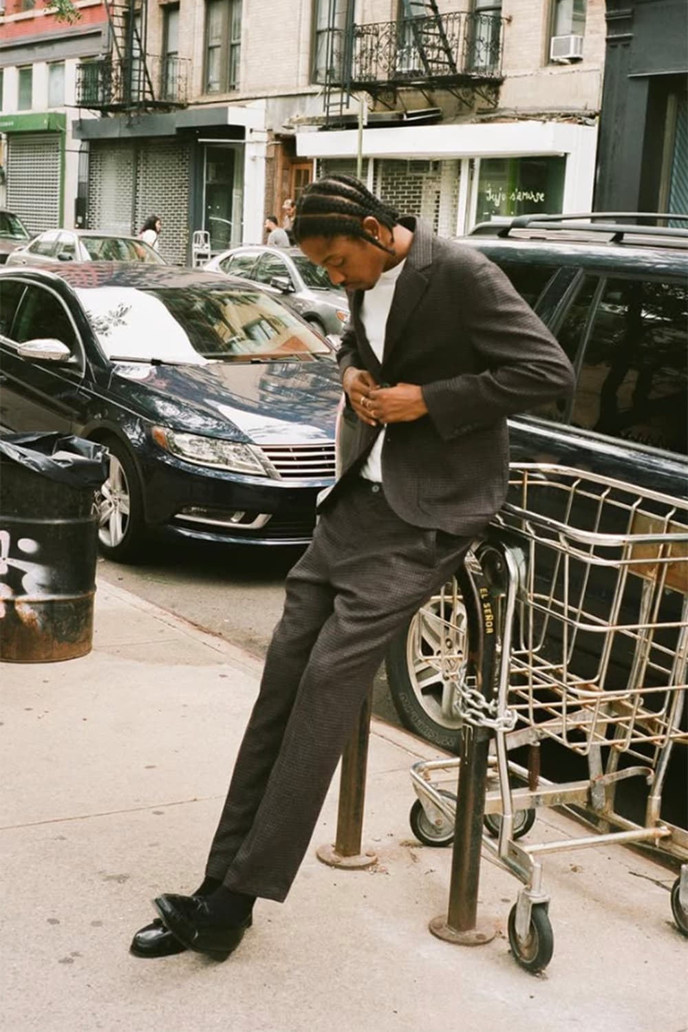 Stussy x loro piana 트위드 셋업 xl 상품이미지1