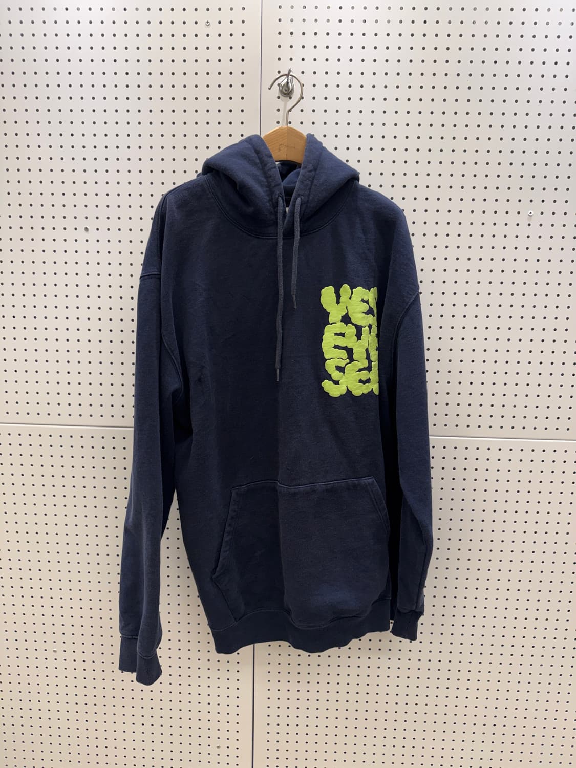 예스아이씨 그래픽 로고 후드 네이비 U1143 상품이미지2