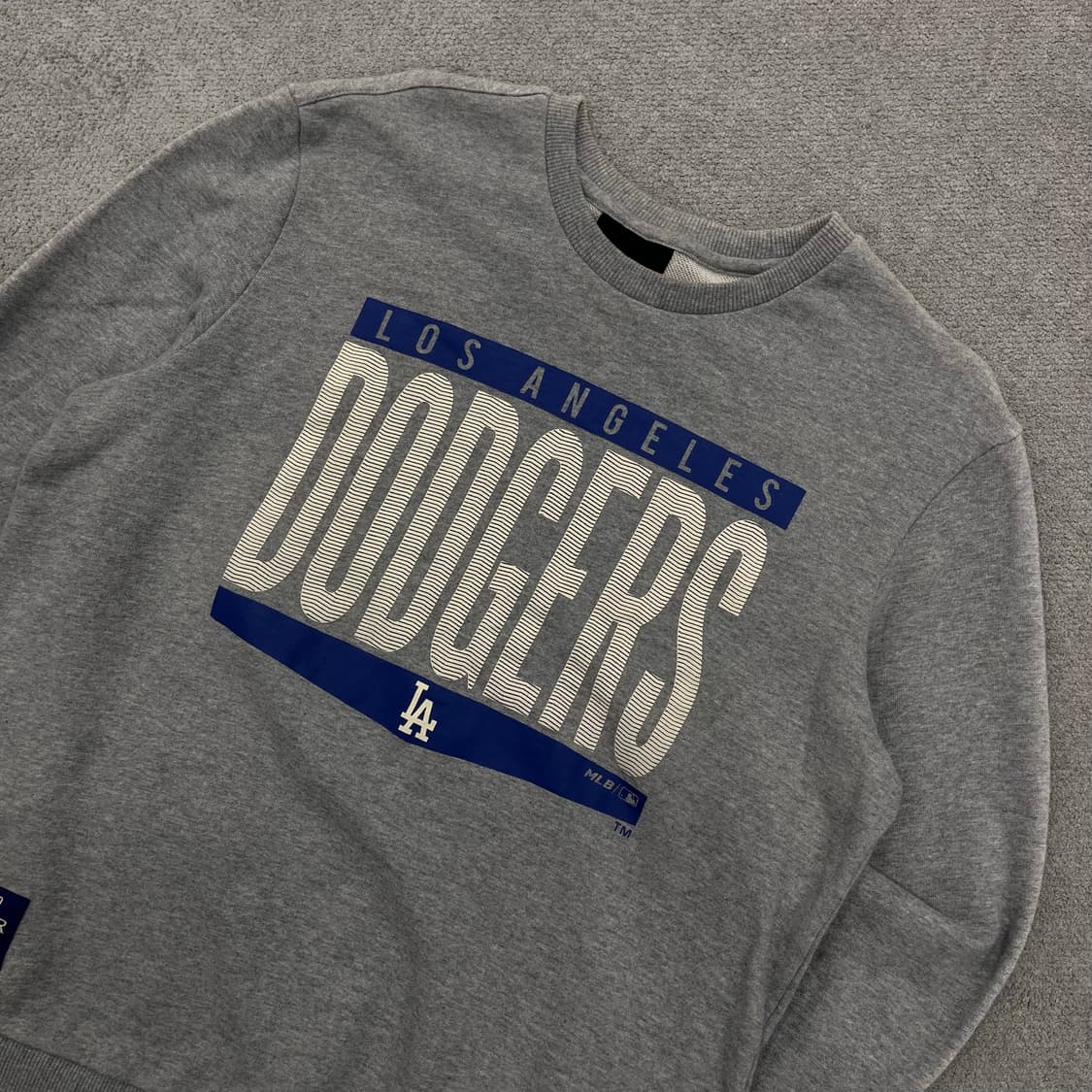 100 MLB LA 다저스 맨투맨 그레이  상품이미지2