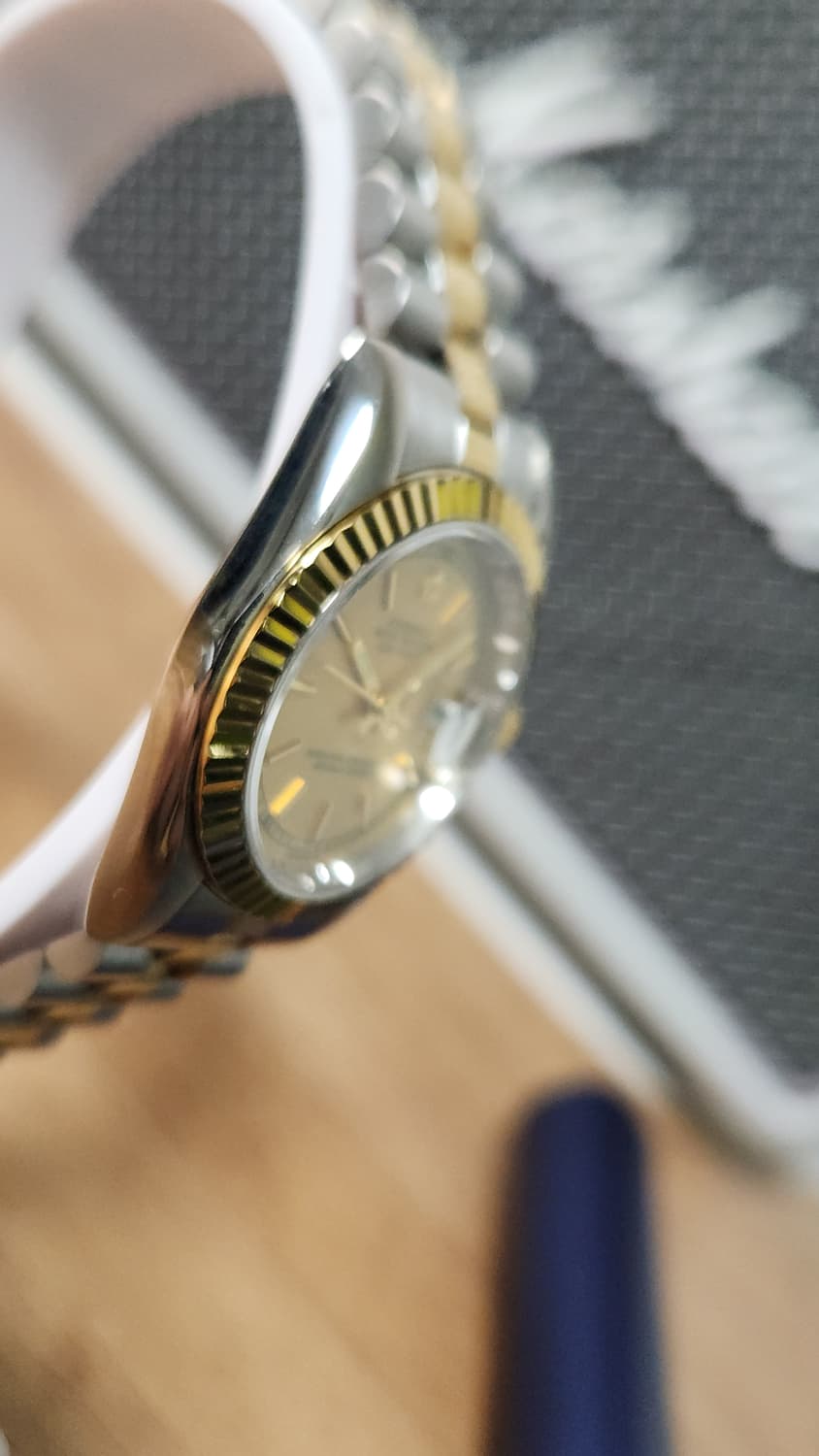 #에센스 여성용 오이스터 퍼페츄얼 데이져스트 골드 콤비 여성명품시계 급처 상품이미지9