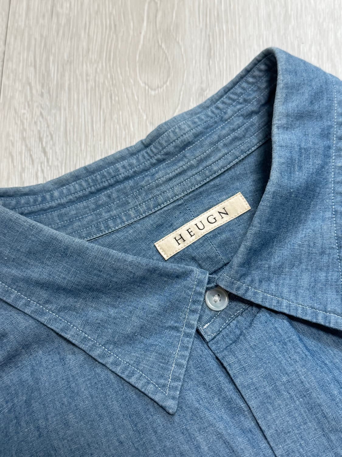 Heugn 유겐 샴브레이셔츠 3사이즈 상품이미지2