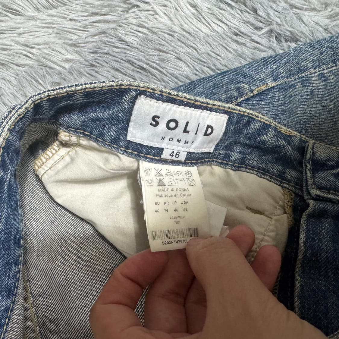 솔리드옴므 데님팬츠 46사이즈 상품이미지2