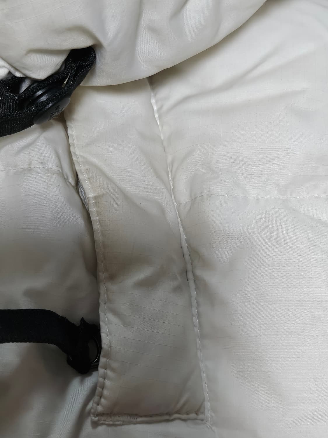 노스페이스 구스다운 눕시 패딩 화이트 XL 상품이미지5