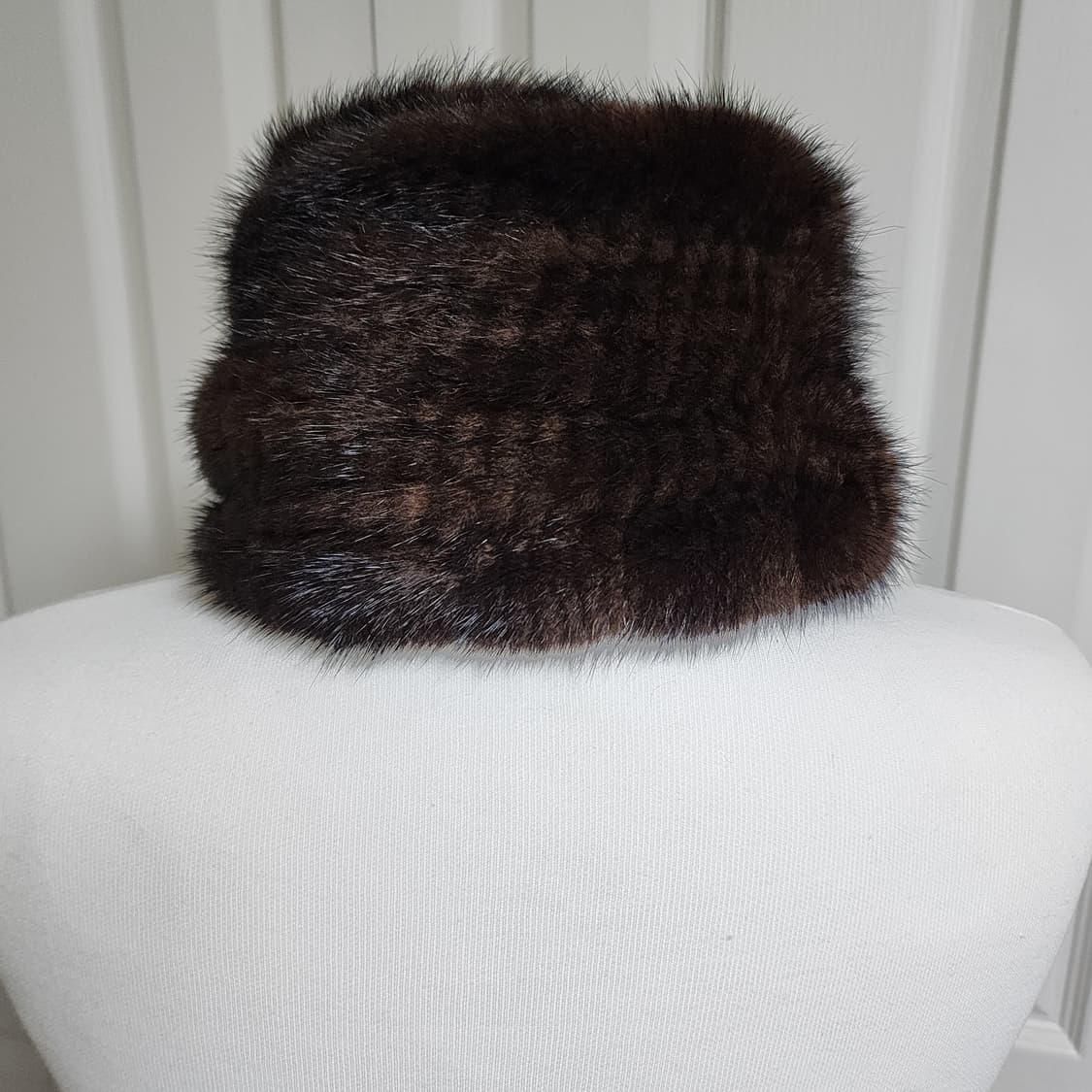 상태굿굿) 프랑코페라로 밍크목도리  브라운 상품이미지5