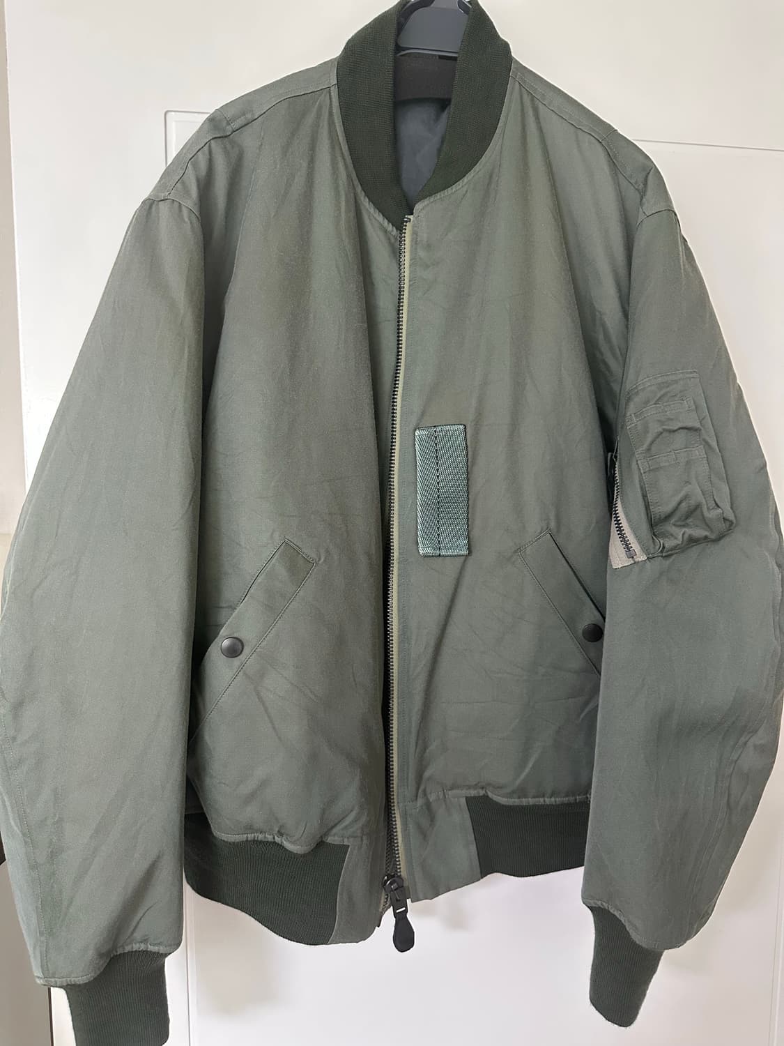 아프레쎄 에크루 별주 플라이트자켓 sage 2sz 상품이미지1