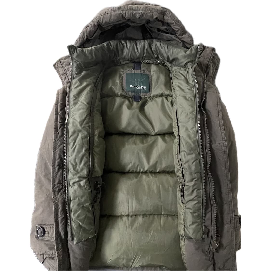 [L] 헨리코튼 은장 로고 다운 패딩 필드 자켓 상품이미지3
