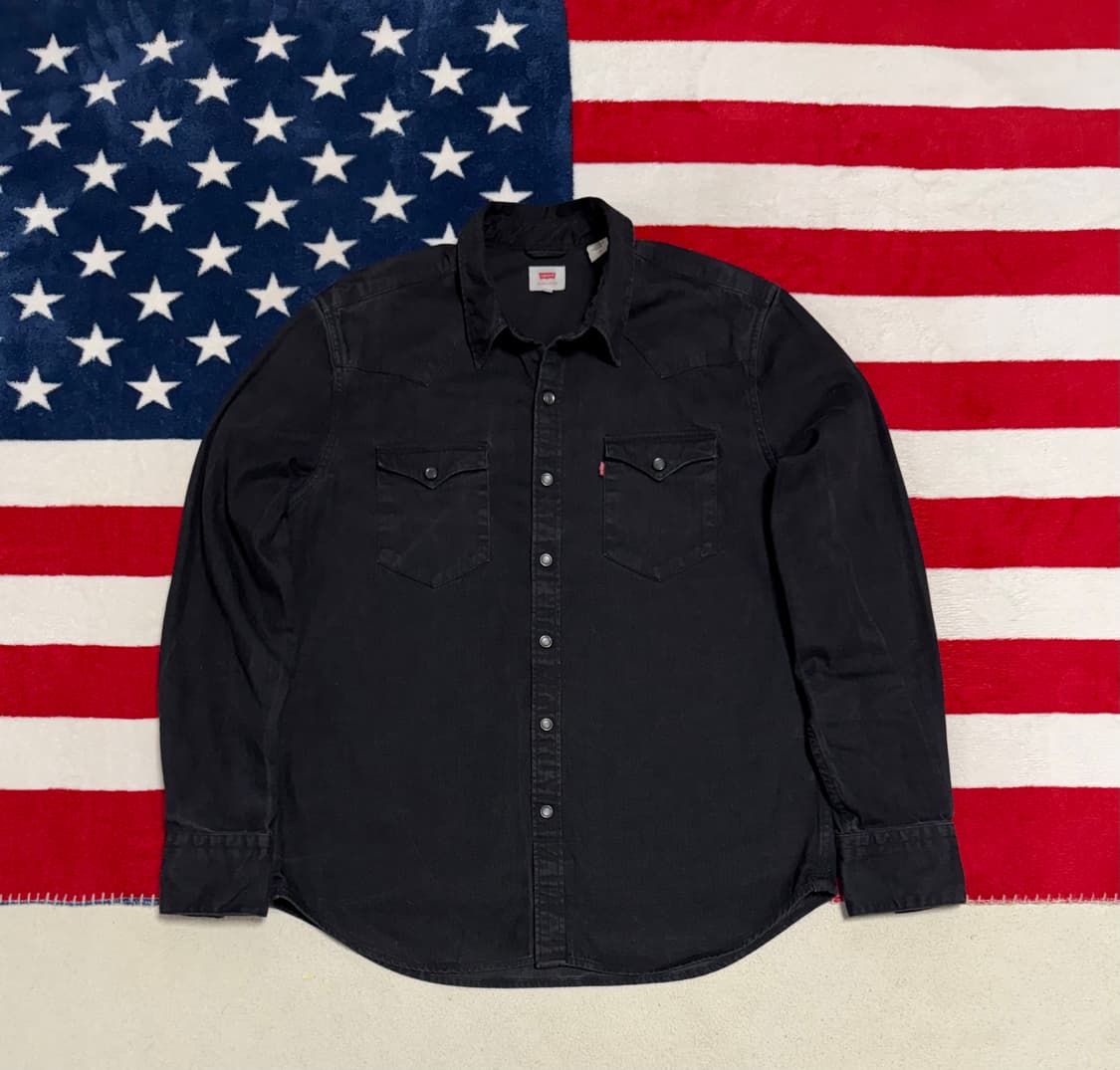 리바이스 워시드블랙웨스턴셔츠 Levi’s Western shirt [L] 상품이미지1