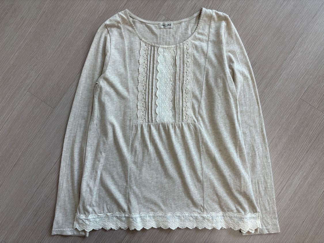 사만사모스 자수 티셔츠+롱후드집업 상품이미지1