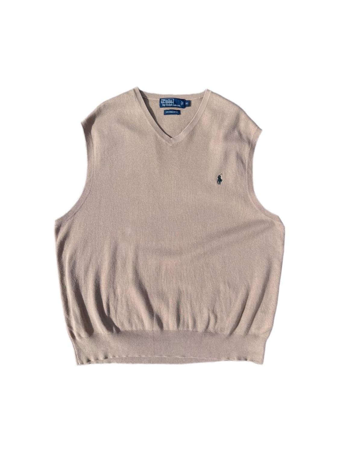 PRL v neck cotton vest 상품이미지1