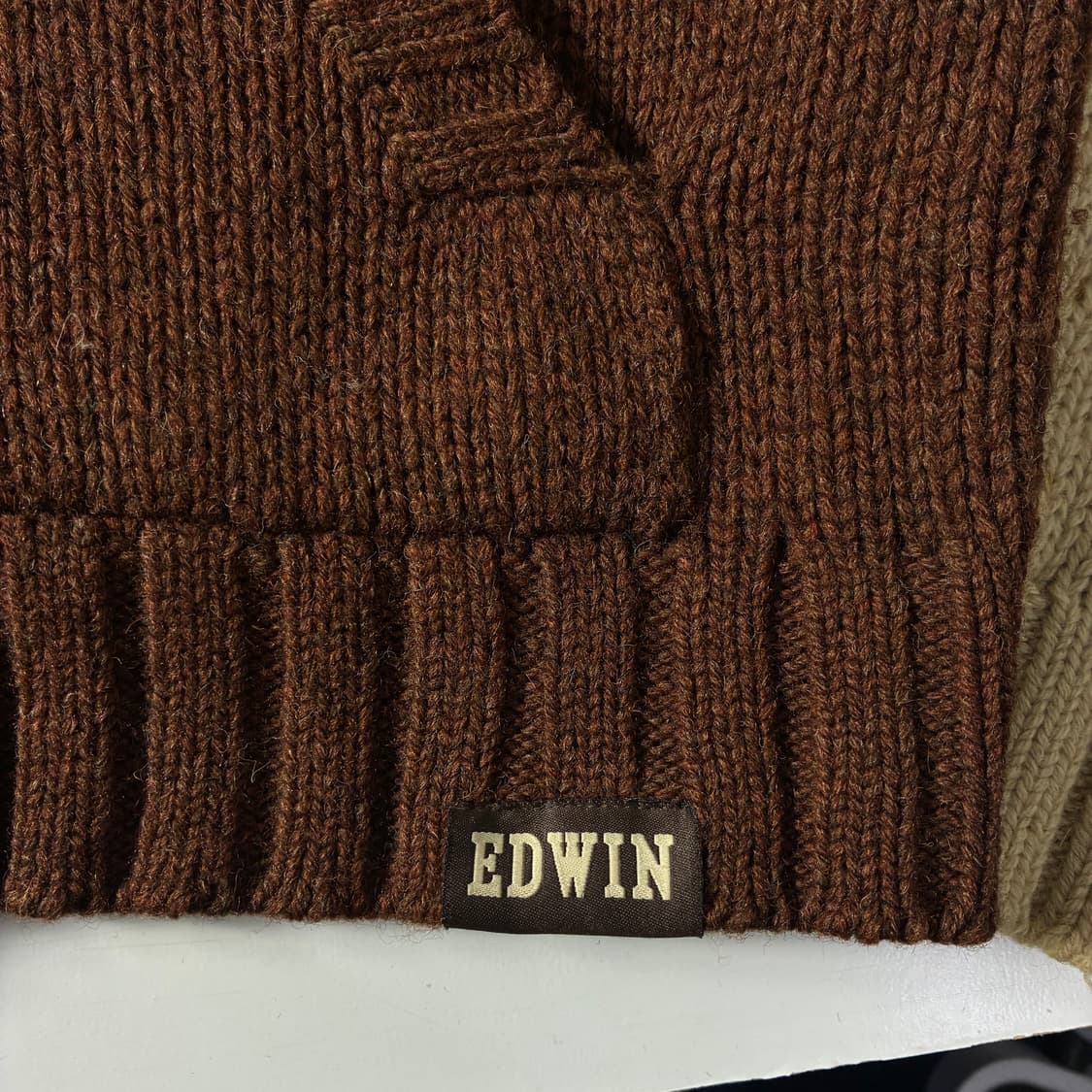 Edwin  에드윈 ‘89’ 레터 울 니트 후드집업  상품이미지6