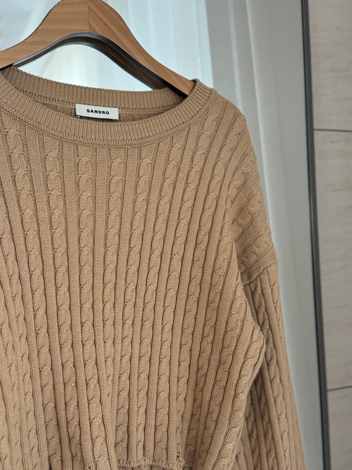 <실착 2회> 산드로(Sandro) 케이블 니트 스웨터 (36) 상품이미지7