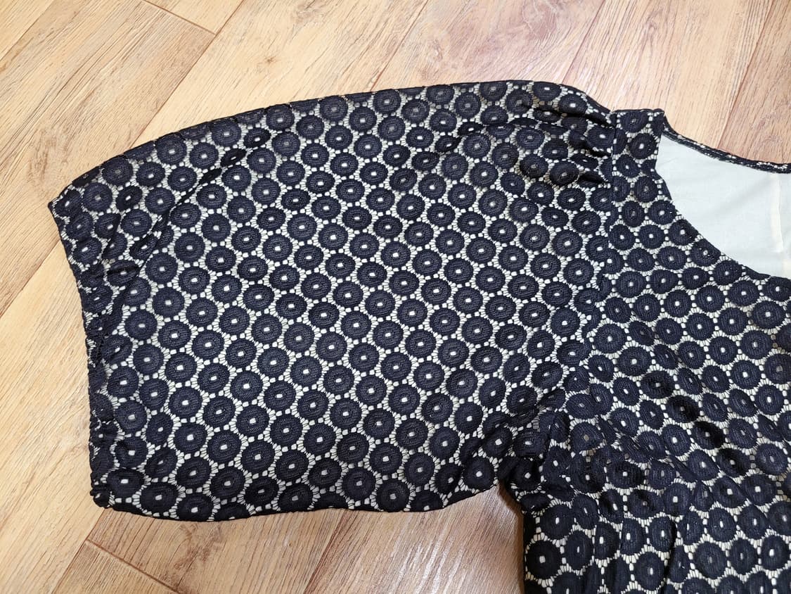 펀칭레이스 블랙원피스 55-66 상품이미지4