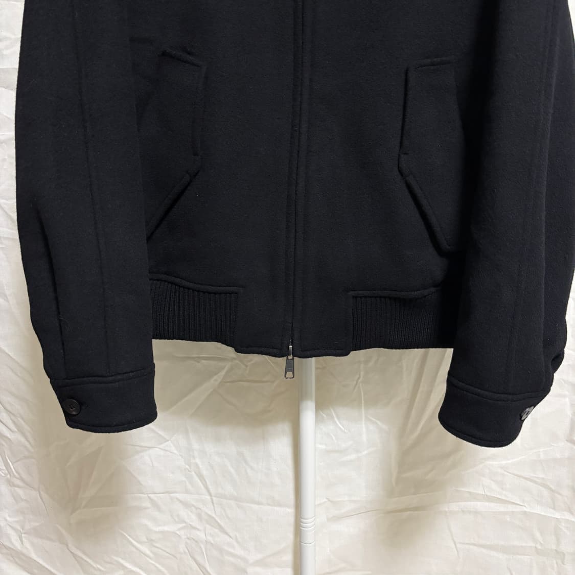 아트이프액츠 울 캐시미어 아티클 해링턴 자켓 / 블랙 L 상품이미지4