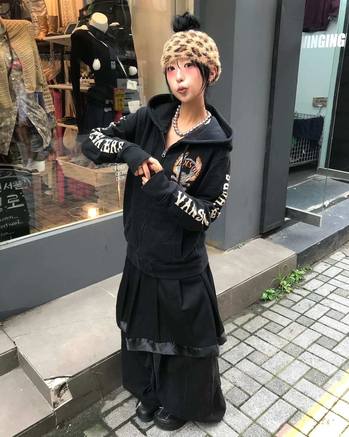 Vanson Embroidery Hood Zip-Up 상품이미지2