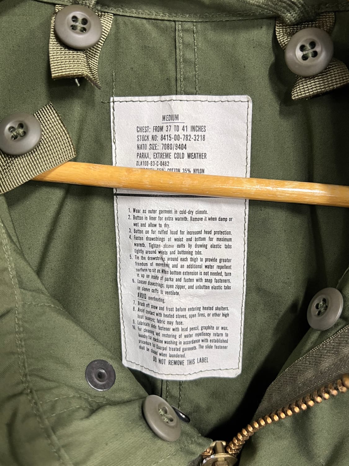 Military 밀리터리 m65 피쉬테일 야상 파카 상품이미지4