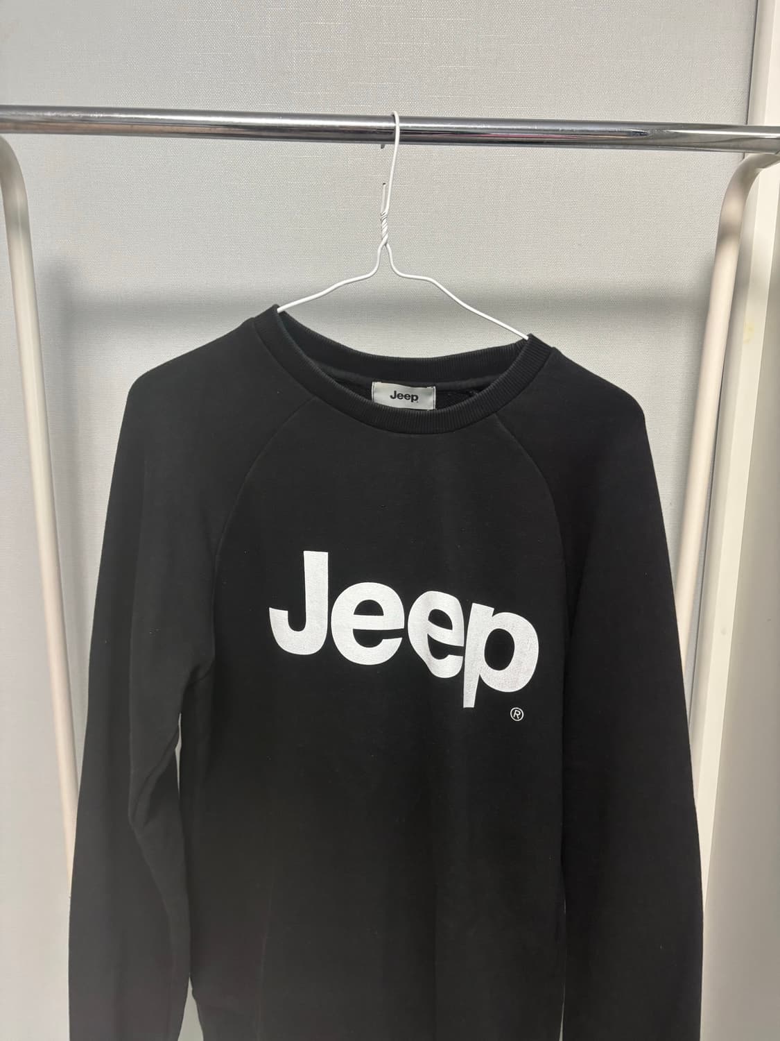 지프 맨투맨 블랙 M 상품이미지1