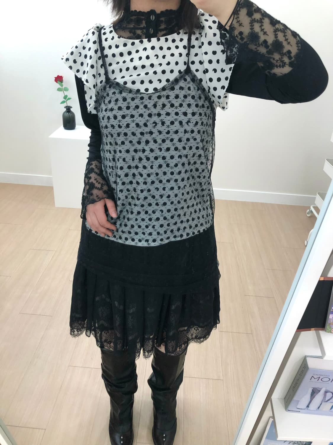 도쿄st 도트 블랙 & 화이트코디 상품이미지2