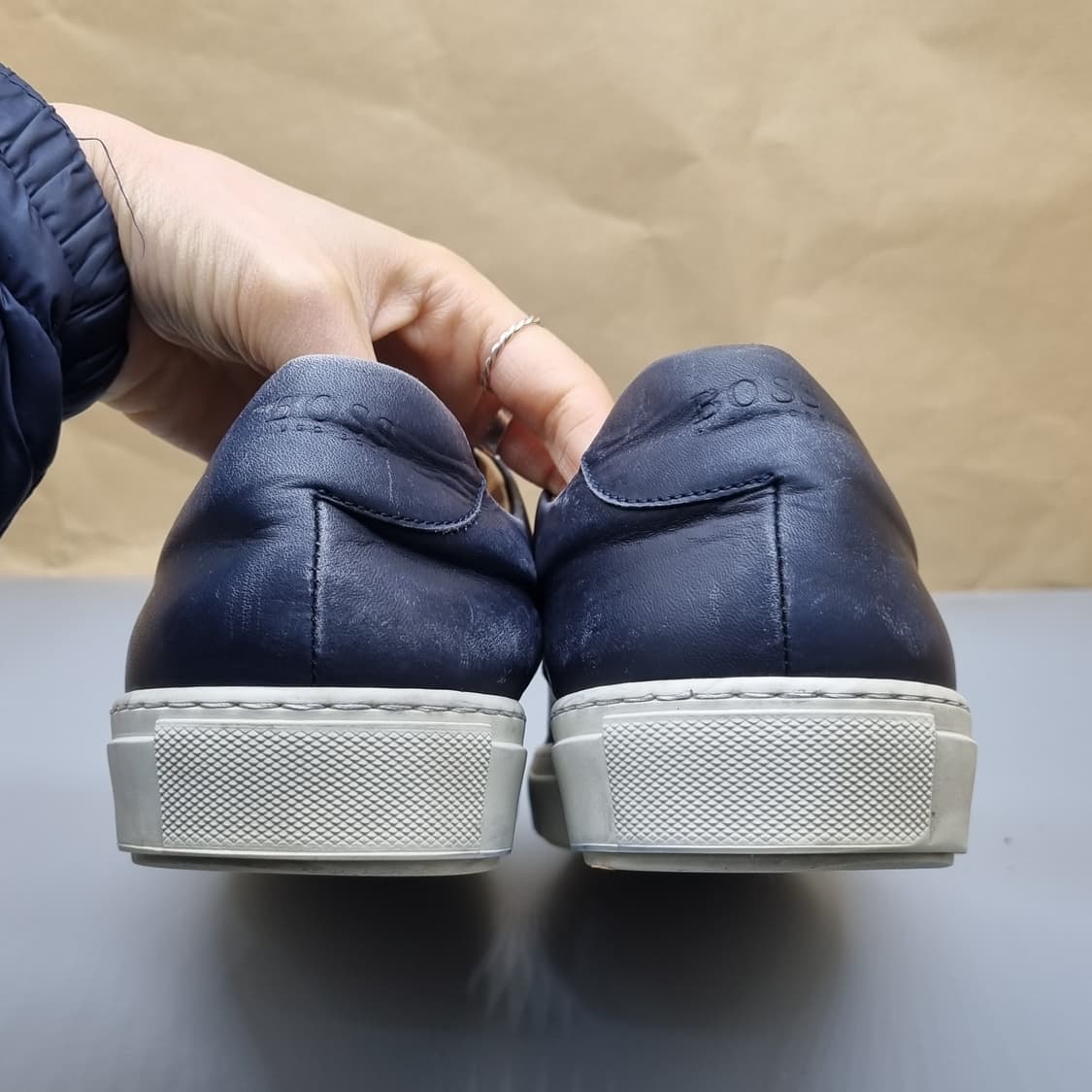 휴고보스 남성가죽스니커즈43 275-280 상품이미지4