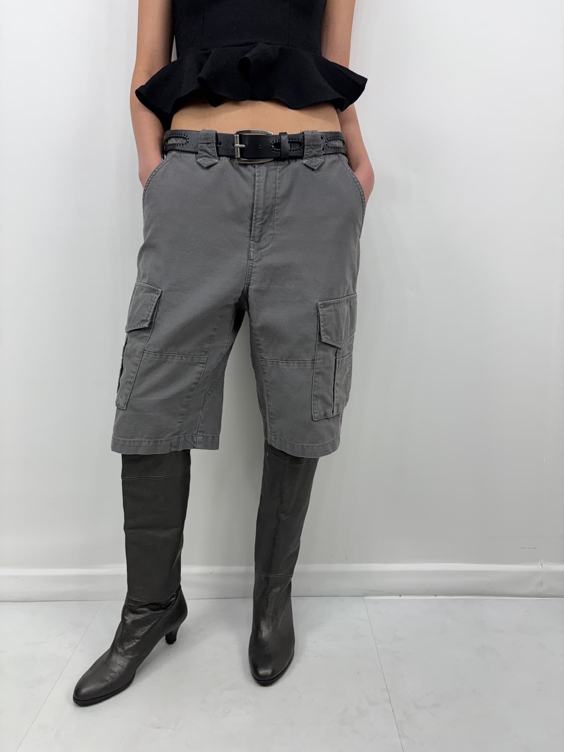 LEVIS CARGO SHORTS KHAKI GRAY 상품이미지5