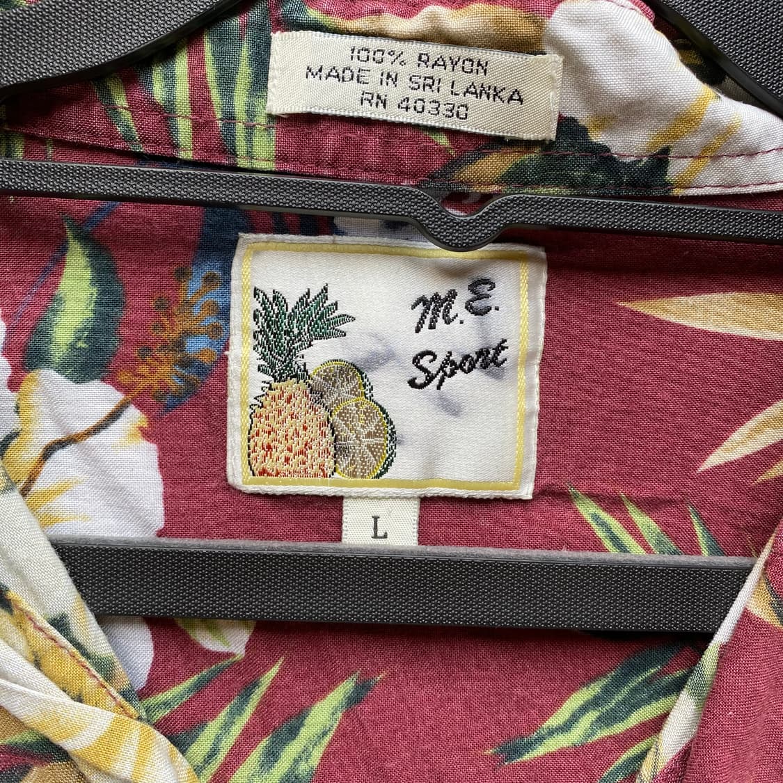 빈티지 꽃무늬 반팔 셔츠 L 상품이미지2