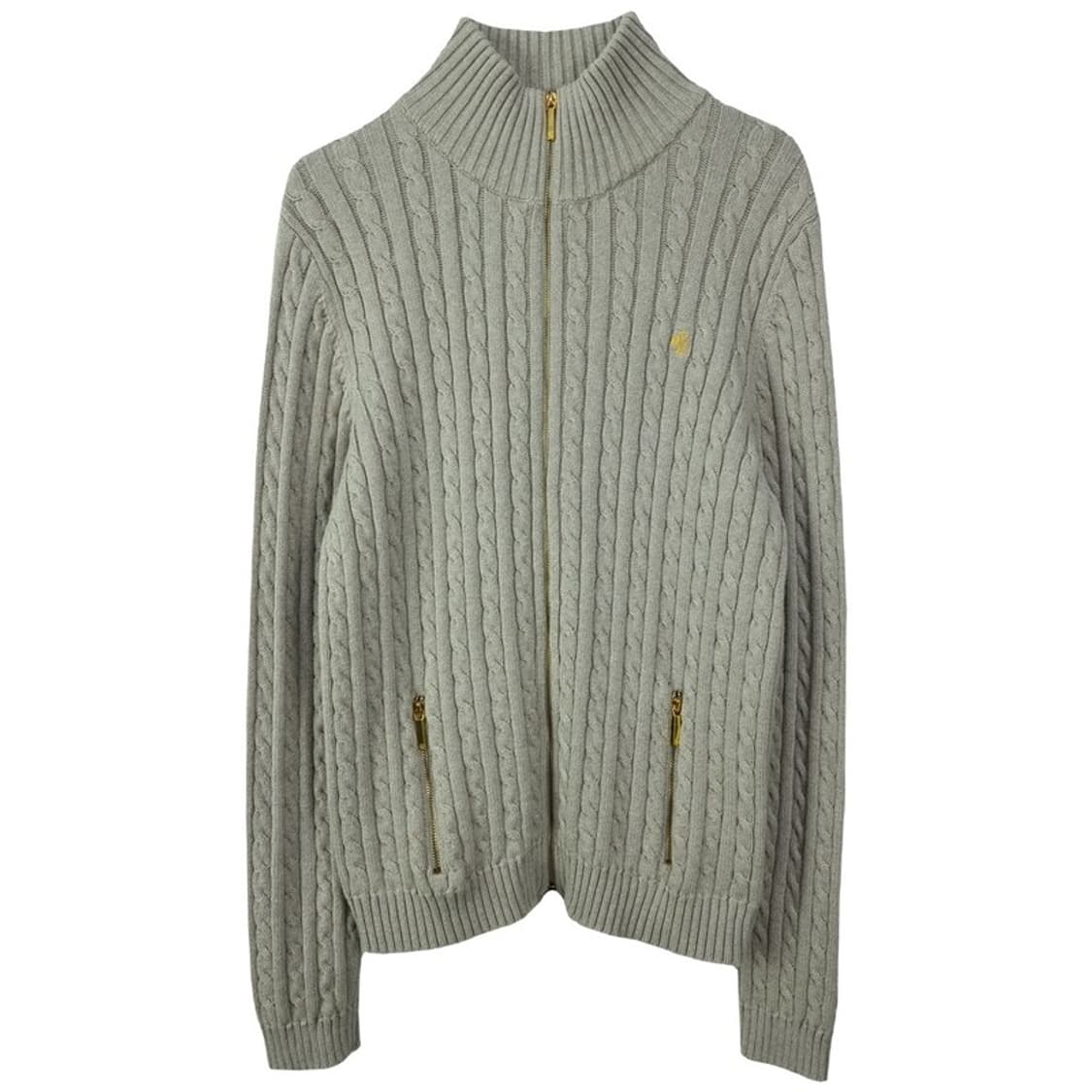 [폴로 랄프로렌] 케이블 꽈배기 하이넥 니트 집업 가디건 M19743 상품이미지2