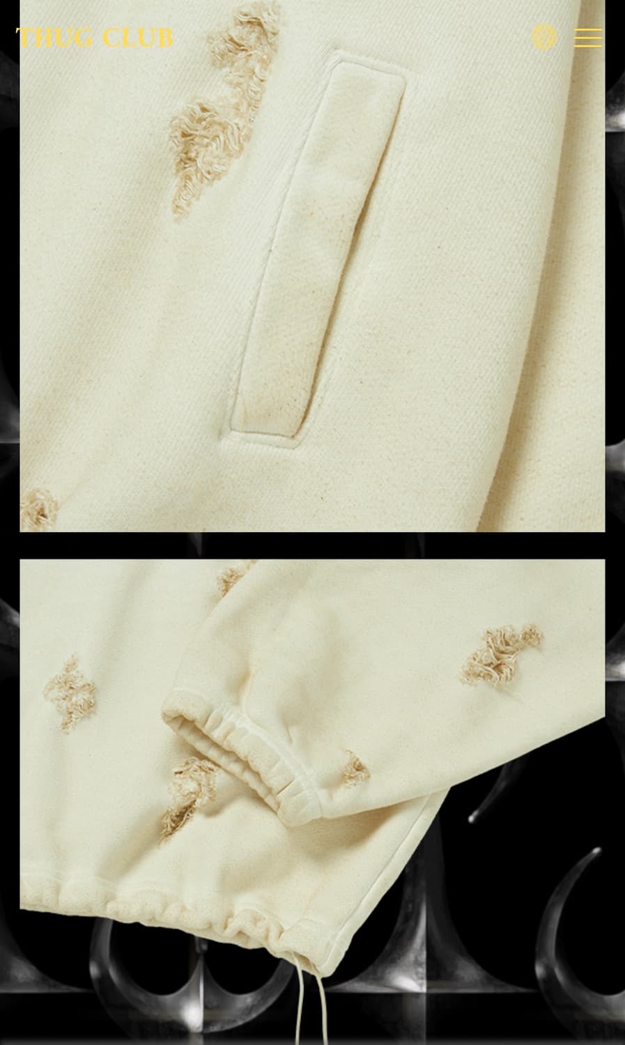 떠그클럽 war victim 맨투맨 -4size- 미착용 새상품 상품이미지4