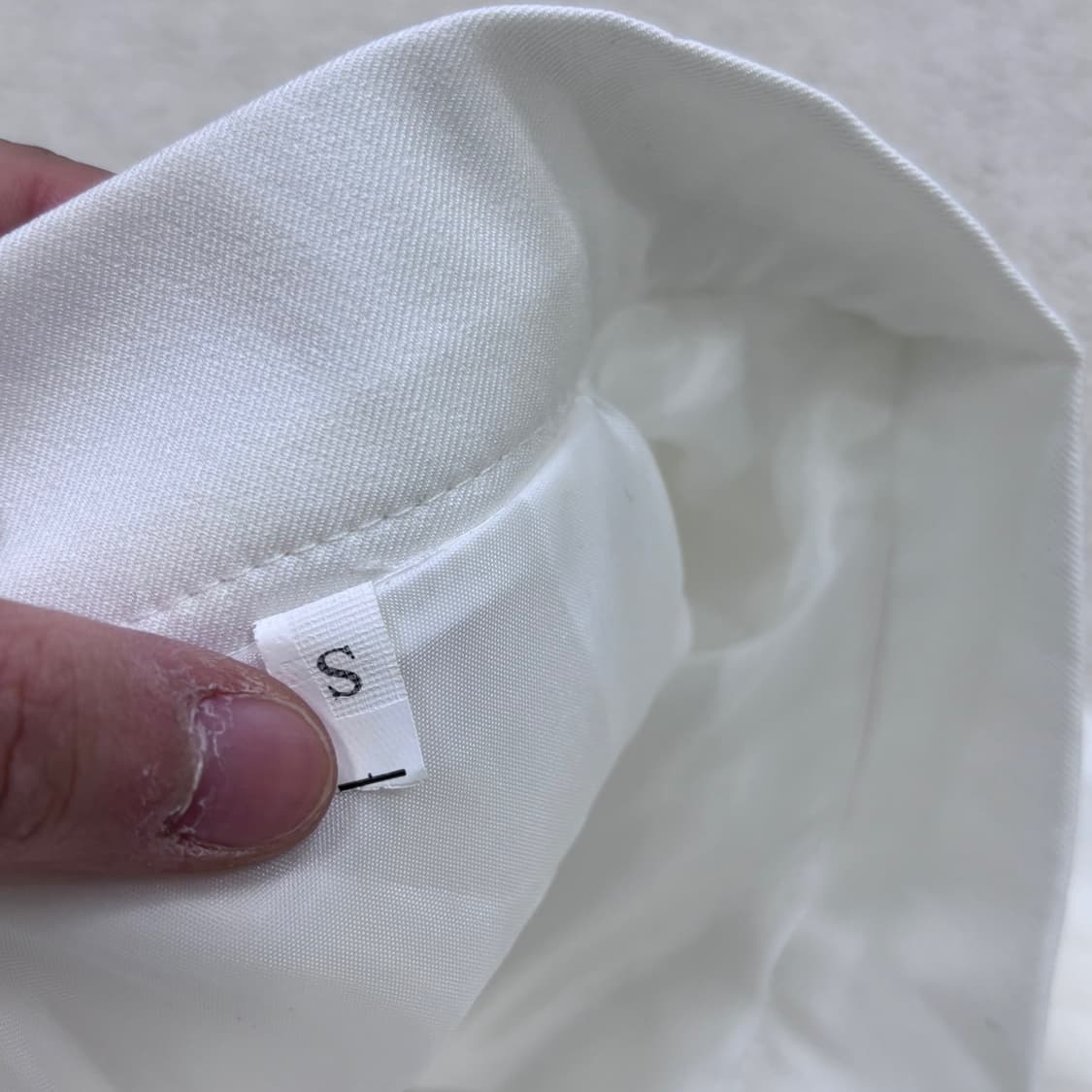 S 빈티지 화이트 여성 플리츠 스커트 0415E 상품이미지3