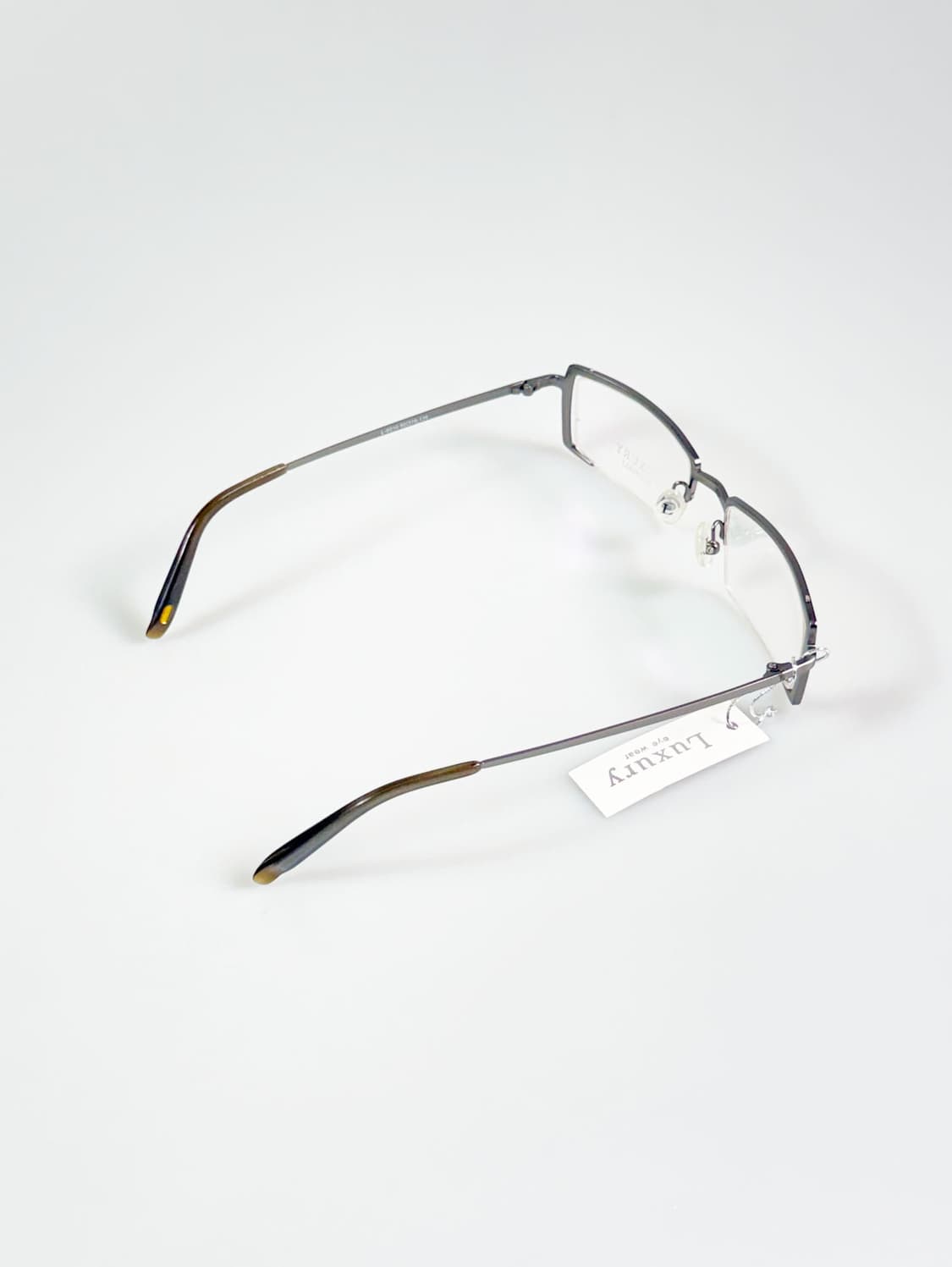 LUXURY OCCHIALI 실버메탈 반무테 스퀘어 빈티지 안경 상품이미지4