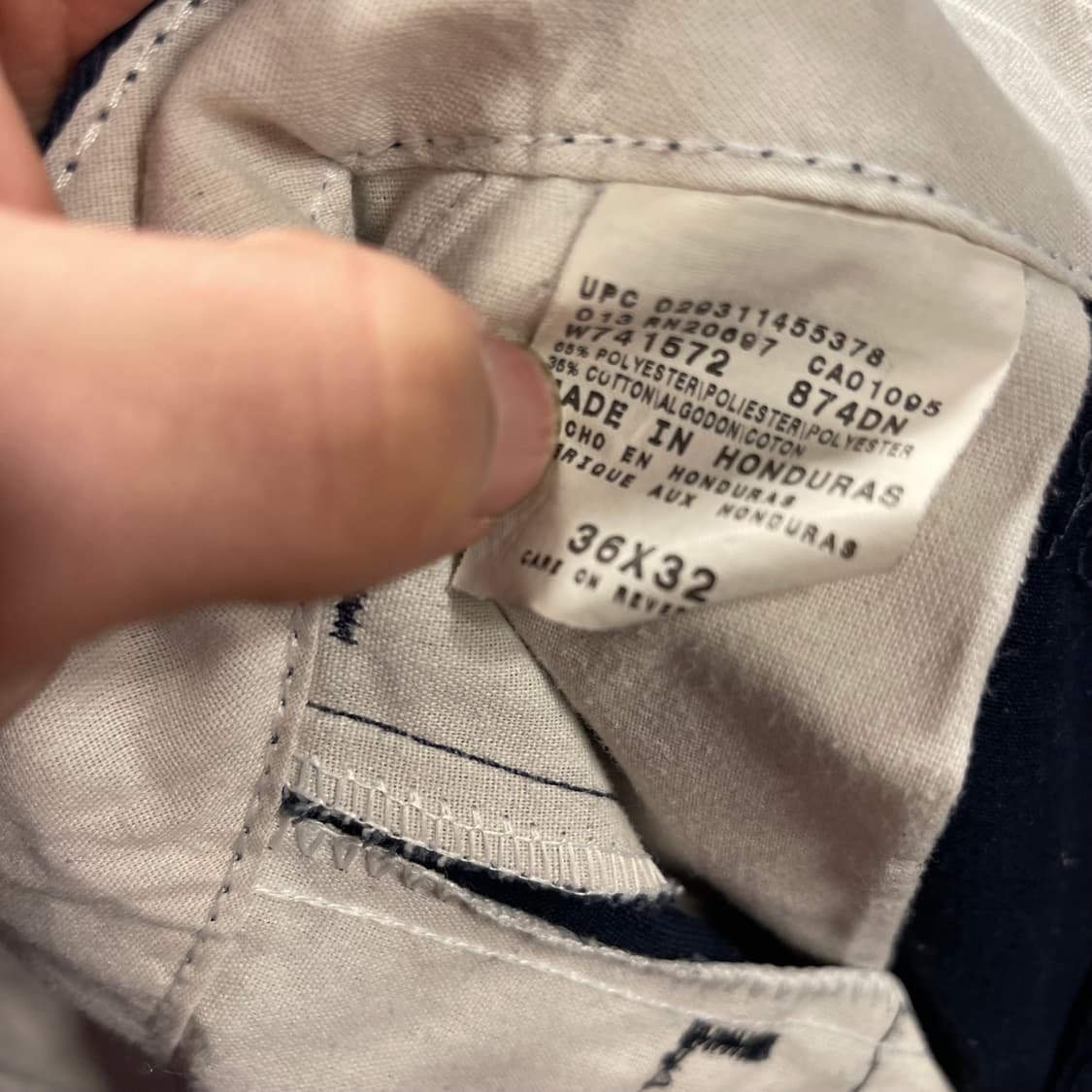 디키즈 빈티지 네이비치노팬츠 36*32 상품이미지3