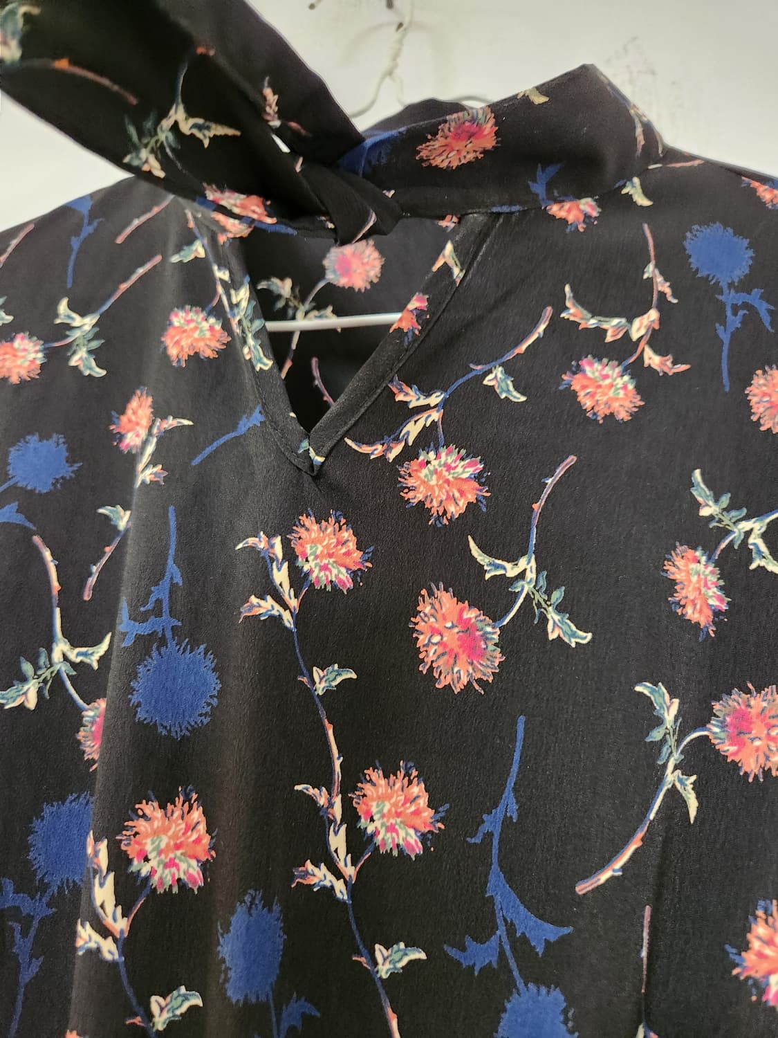 블랙 플라워 롱원피스 끈 리본 Free 상품이미지3